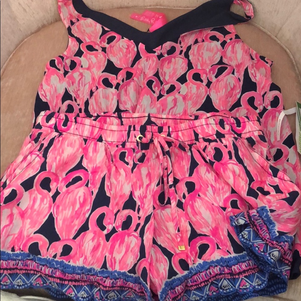 Lilly Pulitzer flamingo outfit